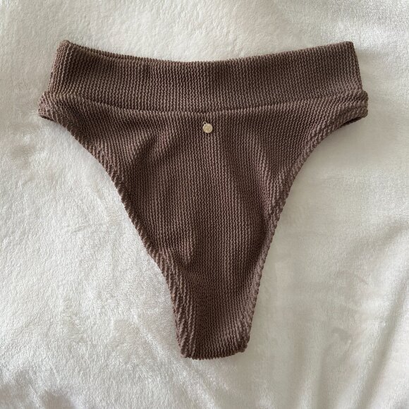 Rhythm Wave Break Hi Hip Banded Surf Bikini Bottoms - Picture 4 of 4